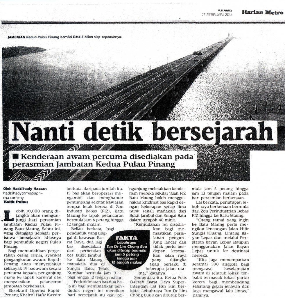 27 Feb 2014 - Metro - Nanti Detik Bersejarah