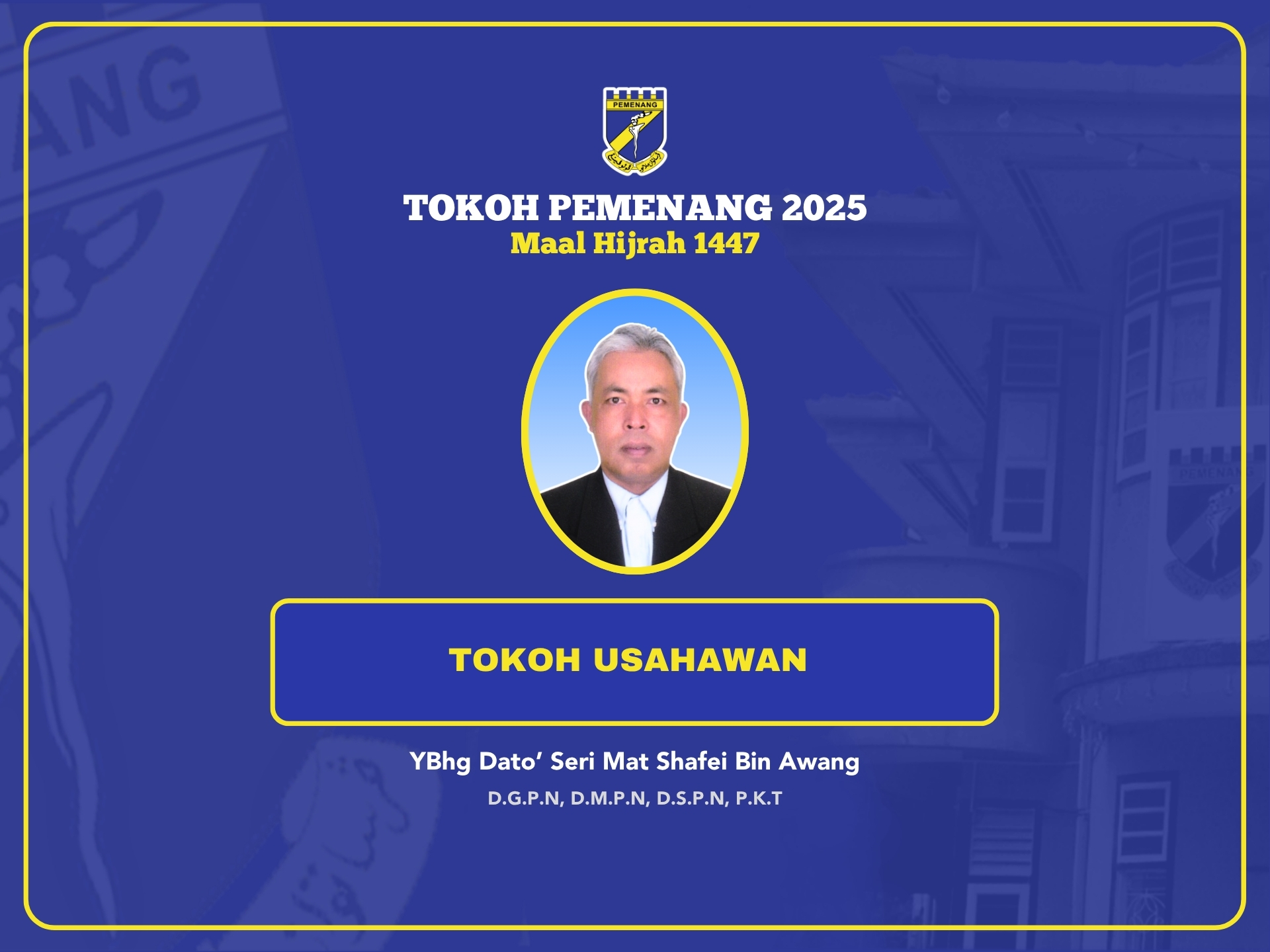 YBhg Dato’ Seri Mat Shafei Bin Awang