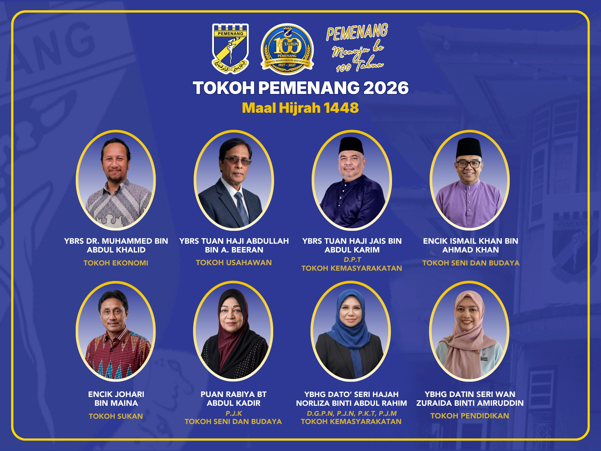 SENARAI TOKOH PEMENANG 2026